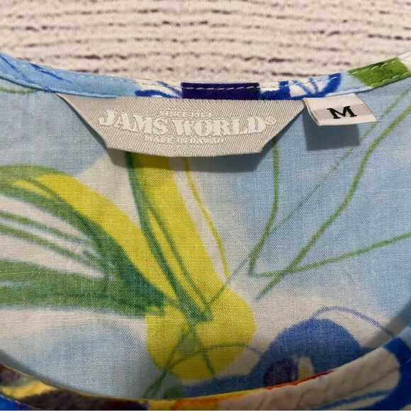 Jams World Floral Tropical Shift Dress size M - Picture 2 of 3
